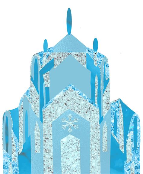 Frozen Castle Cake Topper Printable